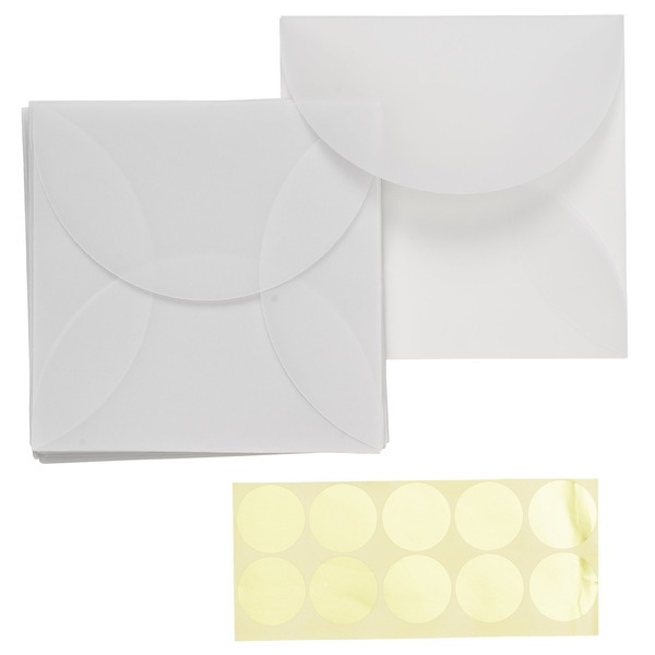 Transparent Konvolutt 15x15 Cm