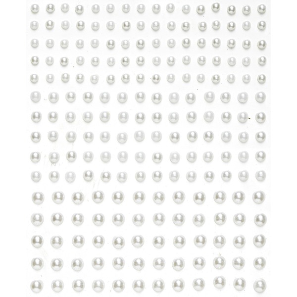 Perleklistremerker Hvite