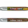 Knitpro: Symfonie, Bjørk, Utskift. Kort 9.0 mm