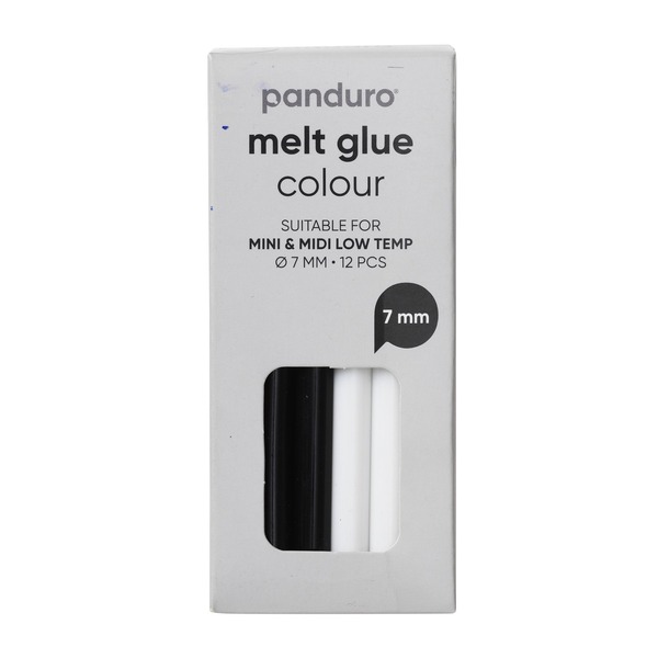 Smeltelim Svart/hvit 7 Mm 12 S