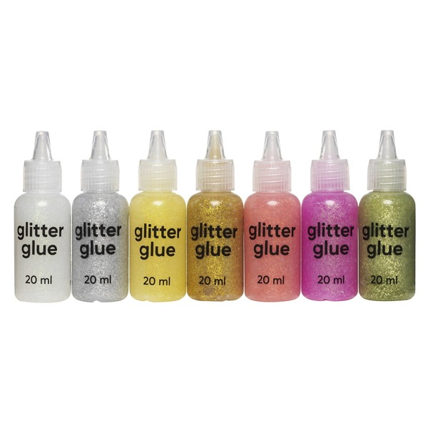 Glitterglue Miks Pastell 7 Stk