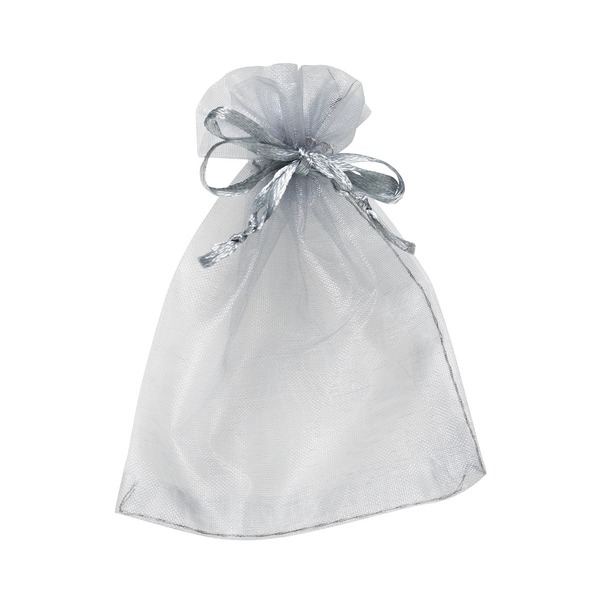 Tøyposer Transparent Sølv