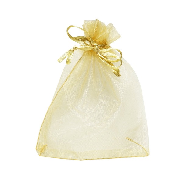 Tøyposer Transparent Gull (U)