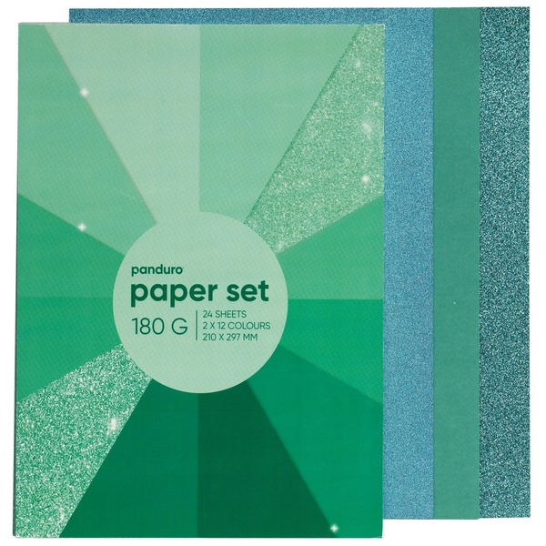 A4-blokk 24 Ark Grønn (U)