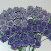 Papirblomster: Roser 1.0cm, Lys Lilla