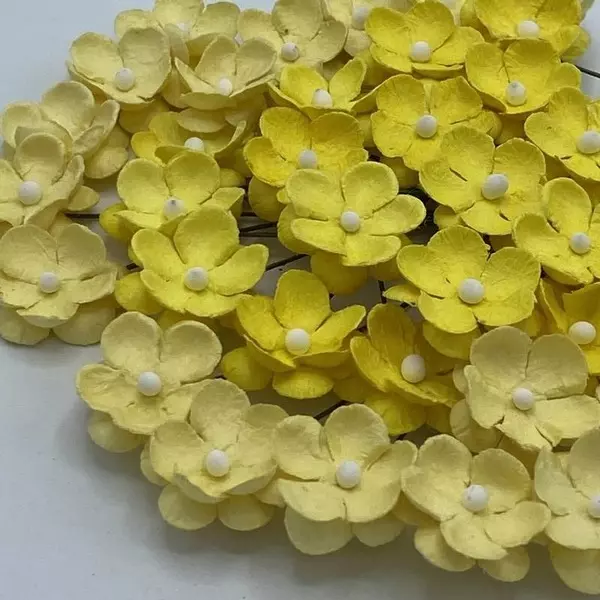 Papirblomster: Søte Blomster, Gul