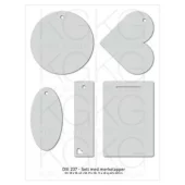 Die Sett med merkelapper