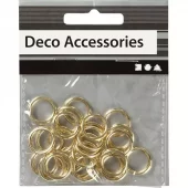 Plastringer Gull 15mm 25 stk