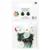 Øyne for bamser 12mm, 3par