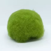Kardet ull, gressgrønn