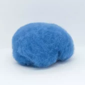 Kardet ull, dongeriblå