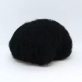 Kardet ull, svart