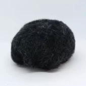 Kardet ull, koksgrå