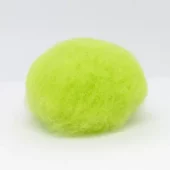 Kardet ull, syrlig grønn