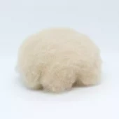 Kardet ull, beige
