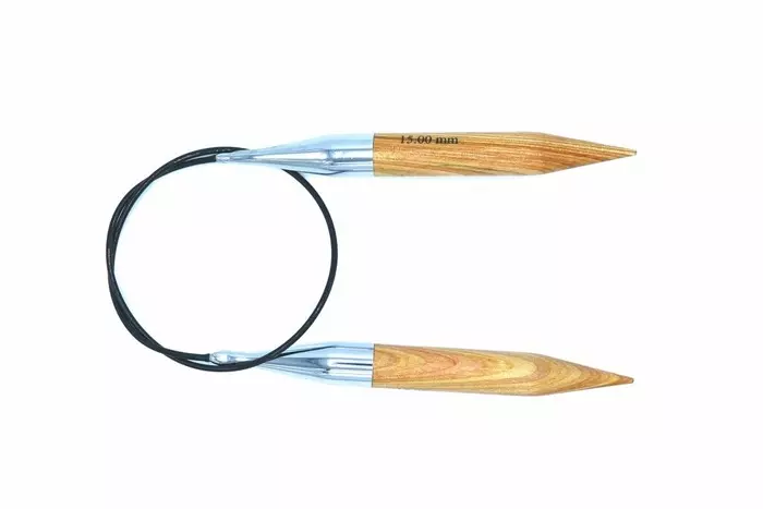 Knitpro: Natural Symfonie, Rund, Bjørk, 60 cm, 15.0 mm