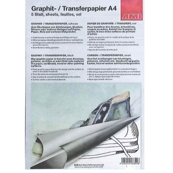 Grafittpapir A4 5-pk Hvitt