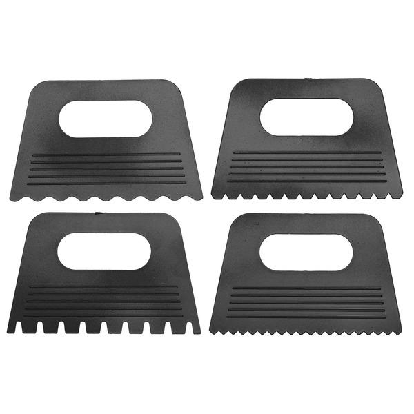 Plastskraper 4-pk. Svart