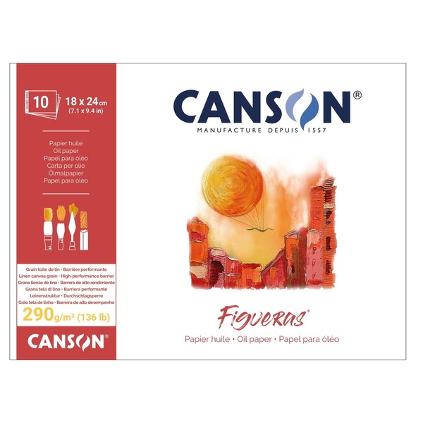 Canson Figueras 19x25 Cm      290g. 10ark Limt En Side