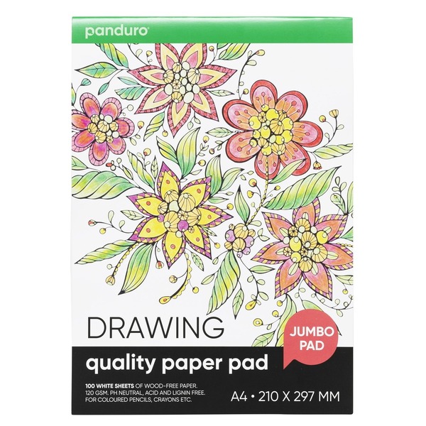 Tegneblokk Panduro A4 100 Ark