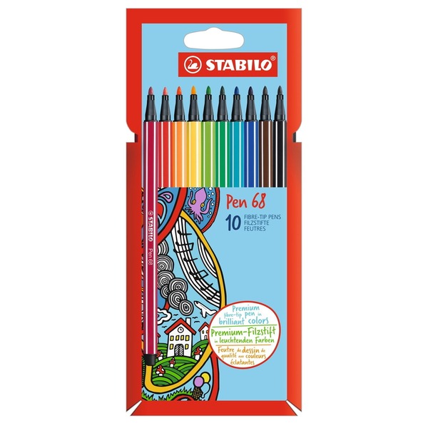 Stabilo Pen 68 Basic 10-pk