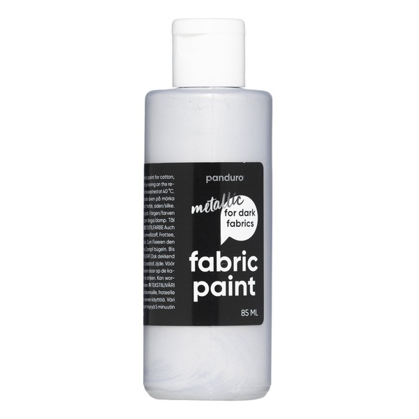 Fabric Paint Metal. 85 Ml Sølv