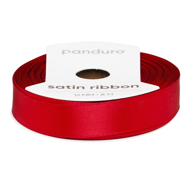 Satengbånd 12 Mm 8 M Rød