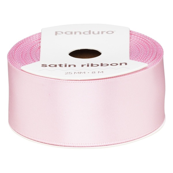 Satengbånd 25 Mm 8 M Lyserosa