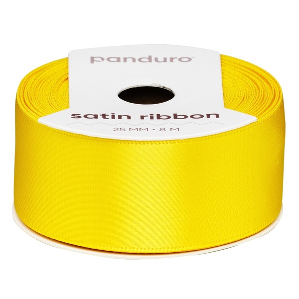 Satengbånd 25 Mm 8 M Gul