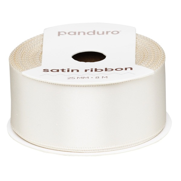 Satengbånd 25 Mm 8 M Krem