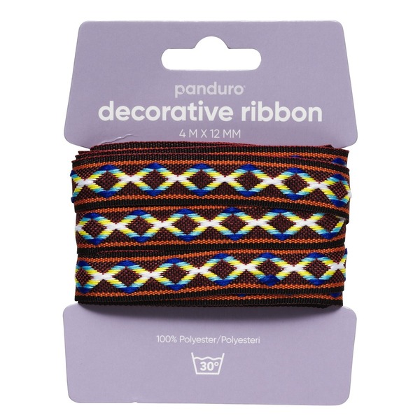 Dekorbånd 12 Mm 4 M Kryss (U)