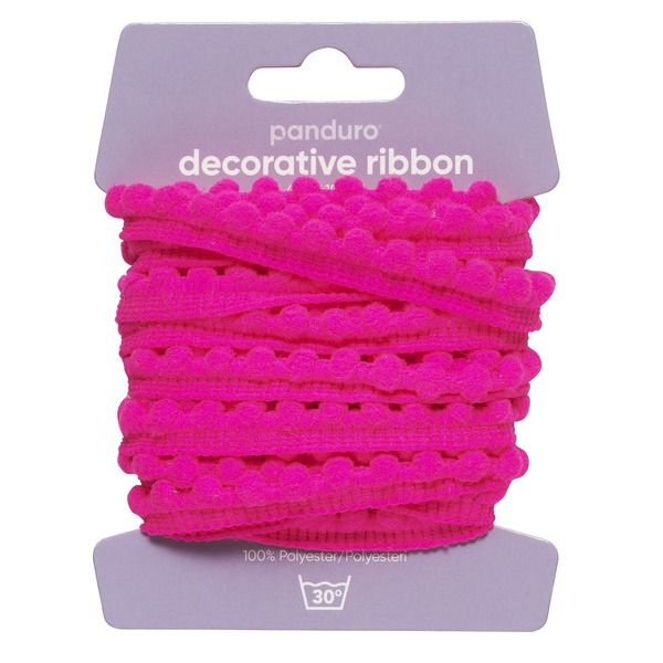 Pompongbånd Cerise 4 M (U)