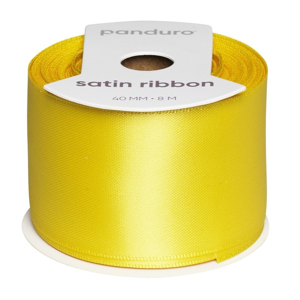 Satengbånd 40 Mm 8 M Gul