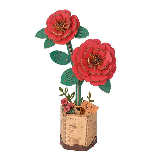 3d-trepuslespill Red Camellia