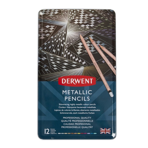 Derwent Metallic 12 Farger