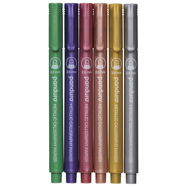 P. Metallic Kalligrafipenner 6