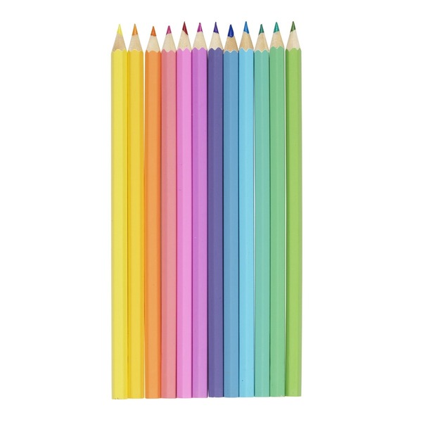 Fargeblyanter 12 Stk. Pastell