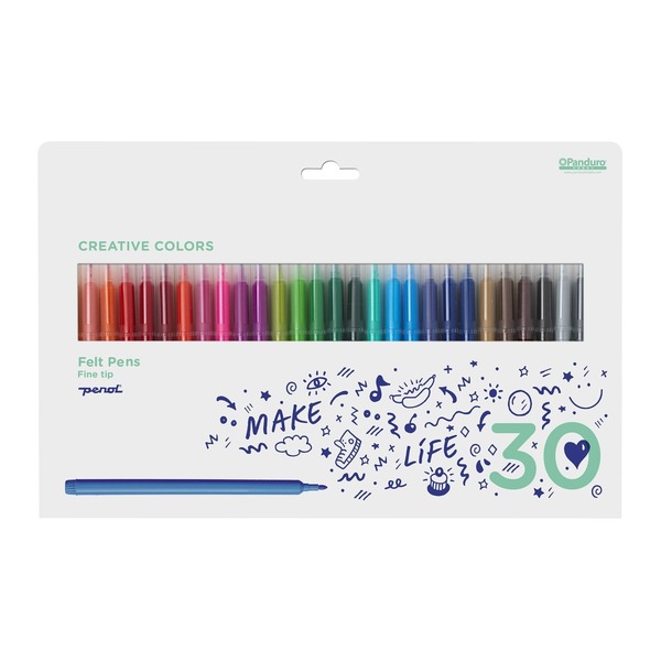 Tusjpenn Tynn 30 Stk.