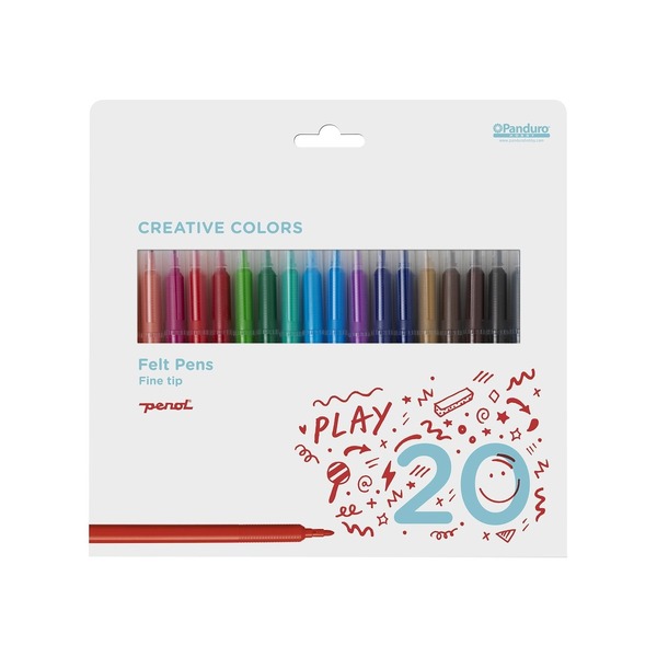 Tusjer Panduro Tynne 20 Stk