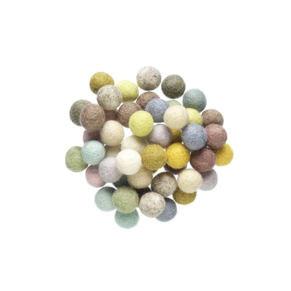 Ullkuler Pastell Ø10mm 50pk