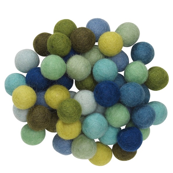 Ullkuler Ø20 Mm 50 Stk. Grønn