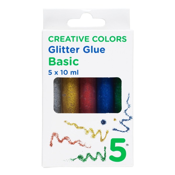 Glitterlim 5-pack Basic