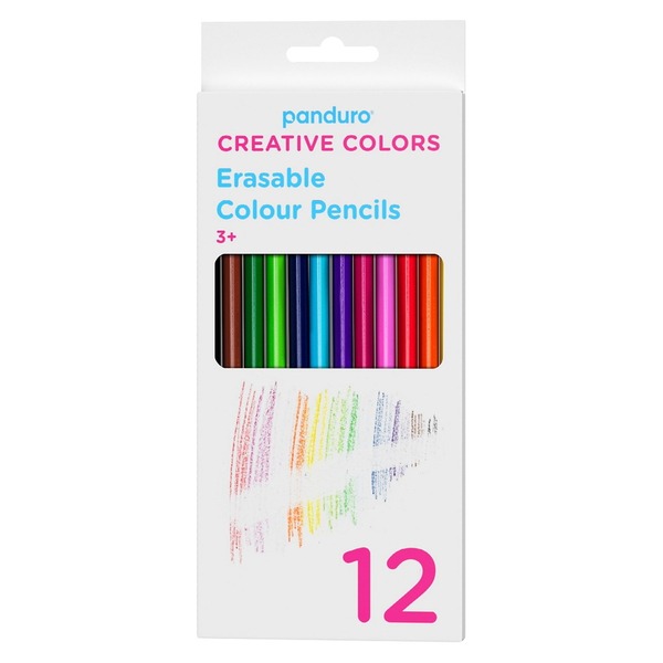 Utviskbare Fargeblyanter 12-pa