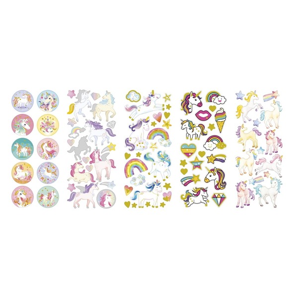 Klistremerker 10p Enhjørninger