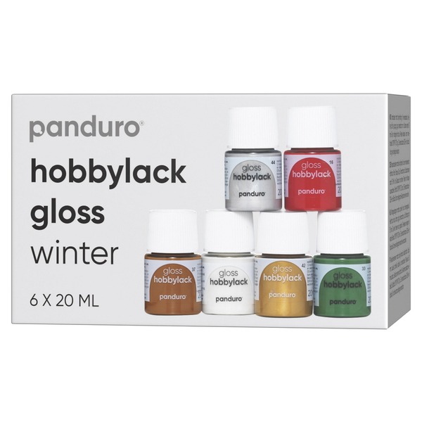 Hobbylakk Gloss 6x20ml Vinter