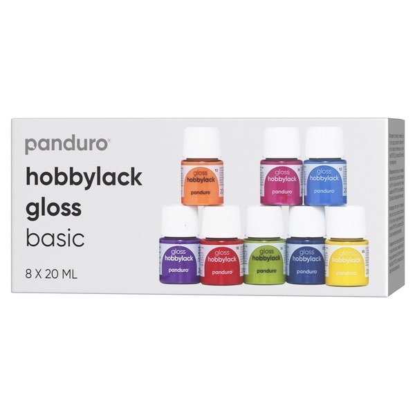 Hobbylakk Gloss 8x20ml Basic