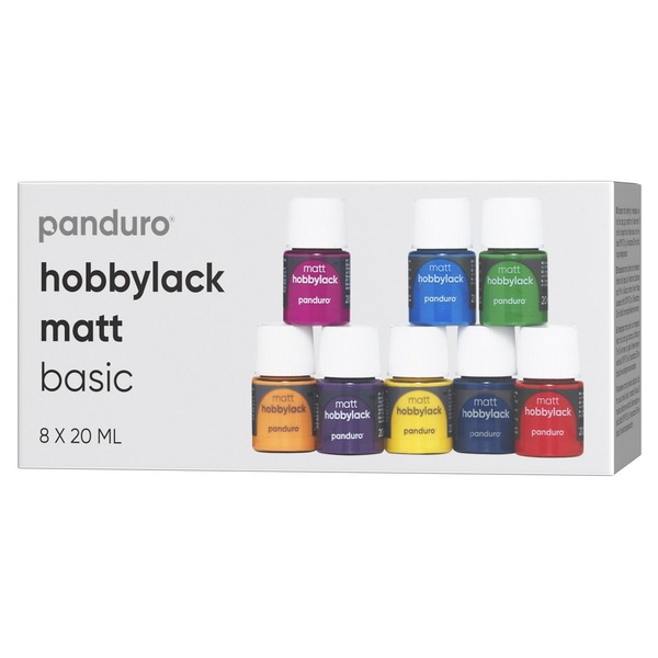 Hobbylakk Matt 8x20ml Basic