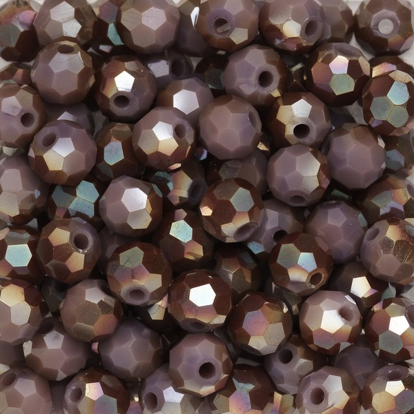 Glassperle Fasett 4mm Lilla