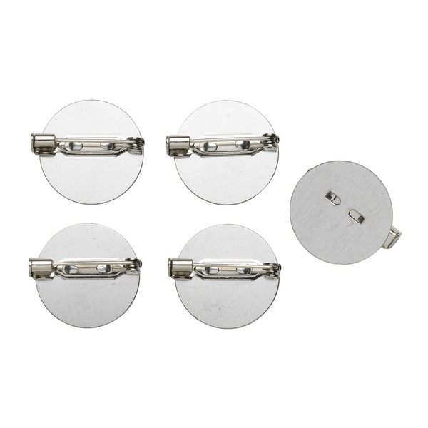 Brosjenål 21 Mm 5 Stk Sølv
