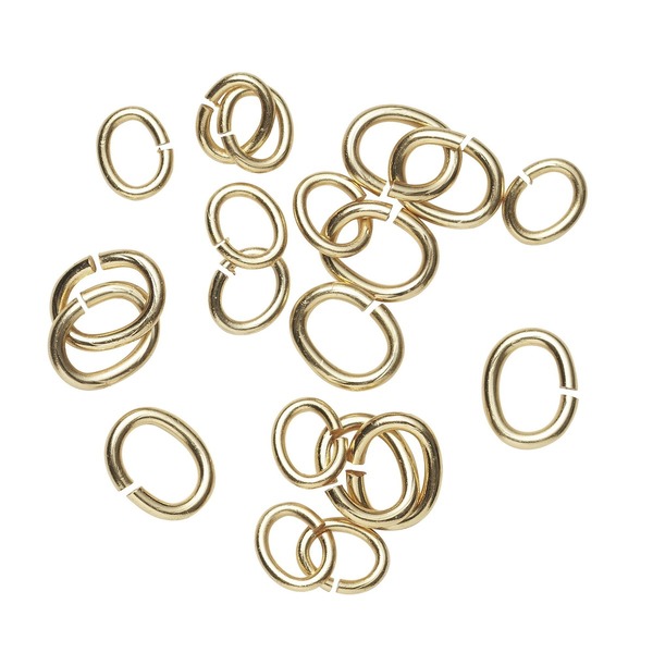 Ovale Motringer Miks Gullfarge